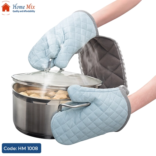 HM 1008 جوانتي سيليكون حراري Tessie & Jessie – زوجي 🧤 - الصورة 1