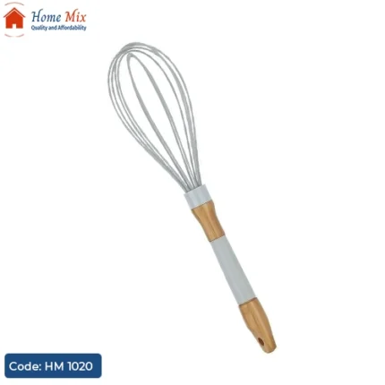 مضرب سيليكون بيد خشب 🍳