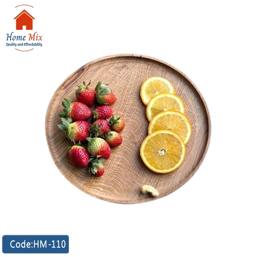 HM-110 طبق أورديفر خشب أرو دائري – 24 سم - الصورة 1