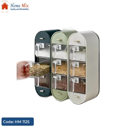 🌿 طقم توابل أكريلك أنيق لمطبخك