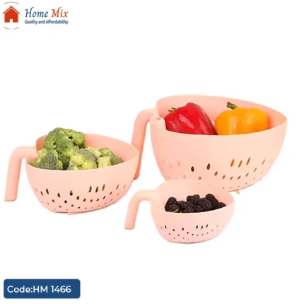 طقم مصفى بلاستيك شكل قلب ❤️