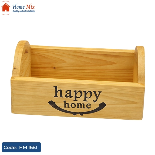 HM 1681 وكس Happy Home – منظم مطبخ خشب موسكي أنيق - الصورة 1