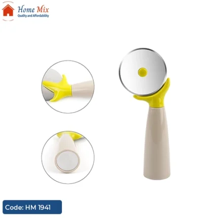 قطاعة بيتزا استانلس بيد بلاستيك 🍕