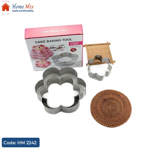 HM 2242 طقم قطاعات وردة استانلس 🌹 - الصورة 1