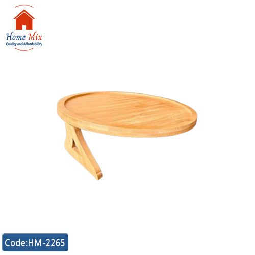 HM-2265 صينية مسند خشب بامبو قابلة للطي – عملية ومتعددة الاستخدامات - الصورة 1