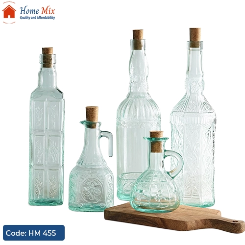 HM 455 طقم زياتة زجاج للمطبخ – 4 قطع - الصورة 1