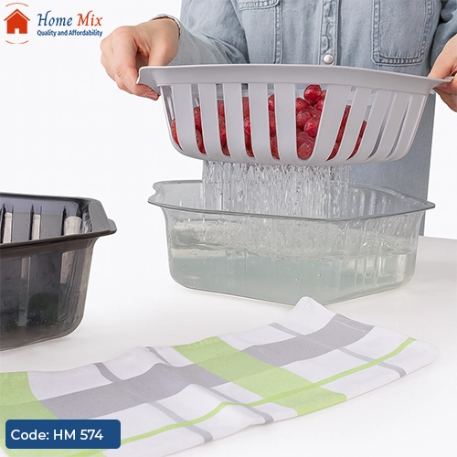 HM 574 صفاية فونيكس 2×1 - لتصفية الخضروات وتقديم الطعام - الصورة 1