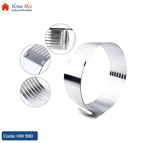 HM 990 طقم قطاعة كيك شرائح استانلس – 2 قطعة 🍰 - الصورة 1