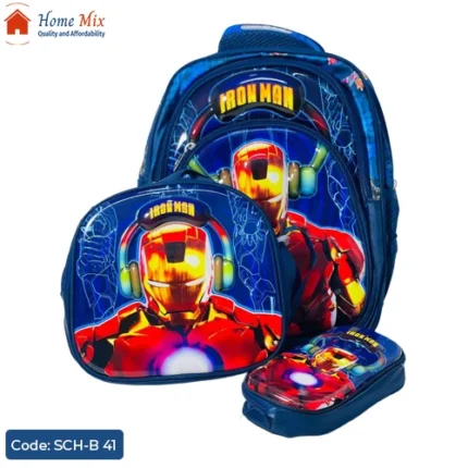 طقم شنطة IRON MAN للأولاد – MAM ووتر بروف 3D