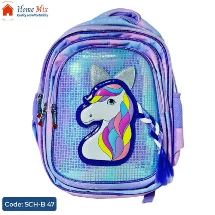 شنطة يونيكورن شعر طويل بناتي