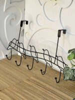 ⁦شماعة باب معدن بتصميم عصفورة – 5 هوكات قوية تركب بدون مسامير (مستوردة)⁩ - الصورة ⁦2⁩