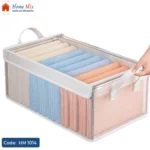 منظم ملابس ووتربروف شفاف بقوائم معدنية – مقاس 47×30×19 سم