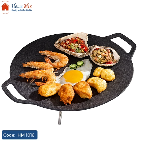 HM 1016 جريل مسطح مطلي جرانيت بيد عازلة للحرارة – مقاس 40 سم - الصورة 1