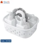 سبت منظم بلاستيك بهوك شماعة متعدد الاستخدامات – 24×17 سم