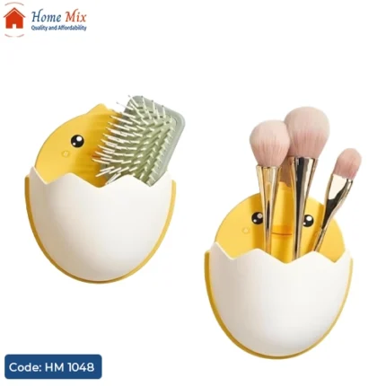 منظم كتكوت جداري مزود بلزق دابل فيس – لتنظيم الإكسسوارات والميك أب (15×12 سم)