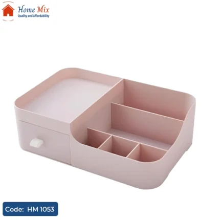 منظم ميك أب جولى بلاستيك بيور – لتخزين وترتيب أدوات التجميل (26×17×8 سم)