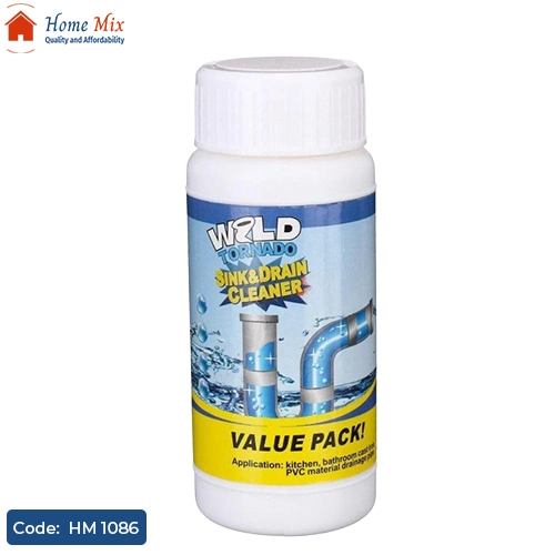 HM 1086 مسحوق Wild Tornado لتسليك وتعقيم الأحواض والبلاعات – عبوة 260 جم تقريبًا - الصورة 1