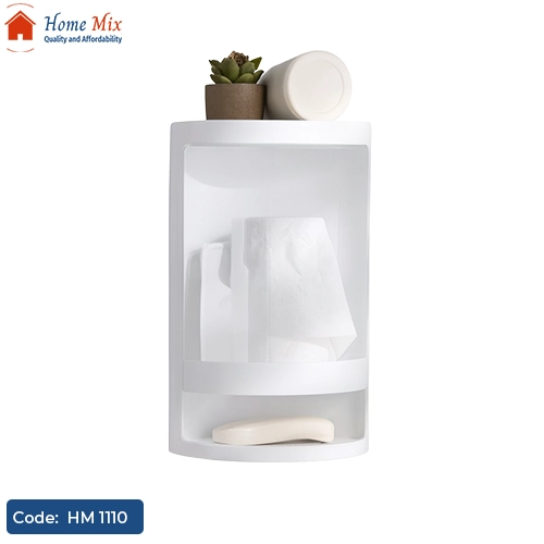 HM 1110 ركنة حمام دوارة 360 درجة – منظم شامبو وشاور بقطعتين تخزين - الصورة 1