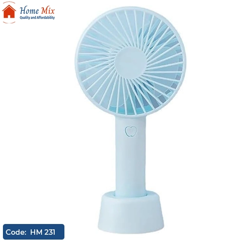 HM 231 مروحة محمولة قابلة للشحن – مروحة يد ومكتب صغيرة الحجم - الصورة 1