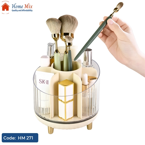 HM 271 منظم ميكب دوّار 360° – أكريليك بخامة فاخرة وأرجل جولد - الصورة 1