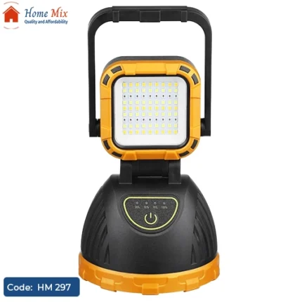 كشاف ومصباح يدوي LED مقاوم للماء قابل للشحن بالطاقة الشمسية وبخاصية الباور بانك