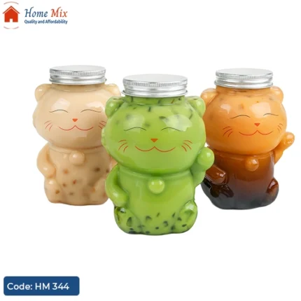 طقم تقديم عصائر بتصميم لطيف – ٣ مجات مع غطاء معدني لولبي وحامل خشب