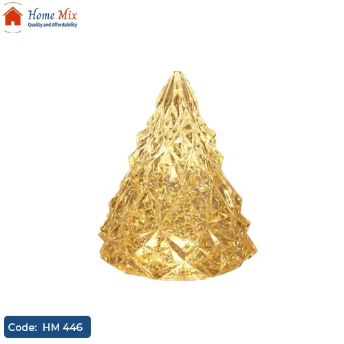 HM 446 إباجورة كريستال أكريليك تعمل بالبطارية – تصميم شجرة مضيئة - الصورة 1