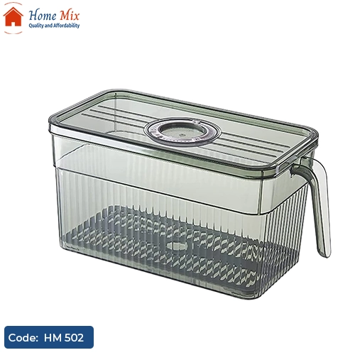 HM 502 علبة ثلاجة بتايمر محكمة الغلق – مزودة بجوان سيليكون وفتحة تهوية (PP5 آمن للطعام) - الصورة 1