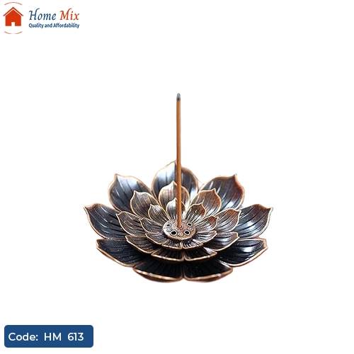 HM 613 حامل بخور نحاسي معدني بتصميم فاخر – ثقوب متعددة الأحجام تناسب جميع أعواد البخور - الصورة 1