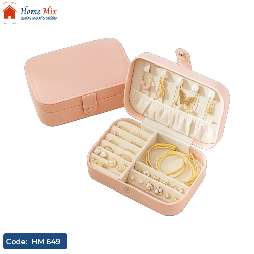 HM 649 منظم إكسسوارات جلد صغير – تصميم أنيق وسهل الحمل - الصورة 1