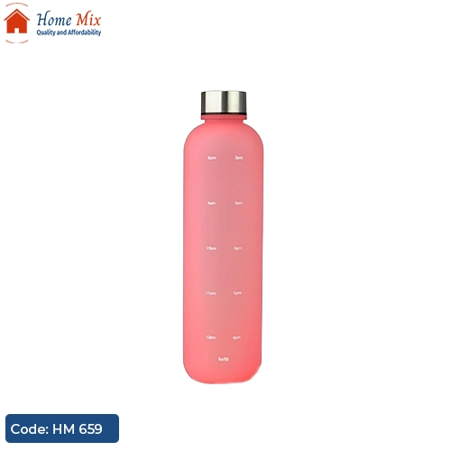 HM 659 زجاجة مياه روز مطفي 500 مل – تصميم عصري بغطاء معدني محكم - الصورة 1