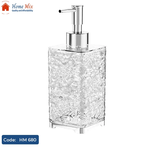 HM 680 ديسبنسر شاور أكريليك مزخرف – متعدد الاستخدام للشاور جل والشامبو والهاند ووش - الصورة 1