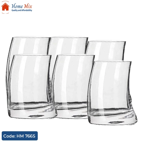 HM 766S طقم أكواب Penguin باشاباتشي تركي – 6 قطع زجاج 370 مل - الصورة 1