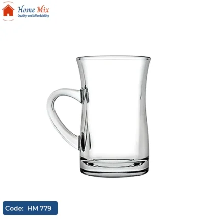 طقم استكانة شاي بيد Mila باشاباتشي تركي – 6 قطع زجاج 150 مل