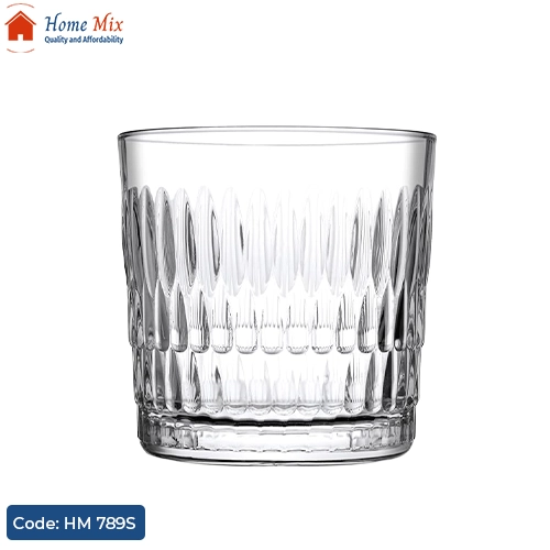 HM 789S طقم أكواب Rain باشاباتشي تركي – 6 قطع زجاج 250 مل - الصورة 1