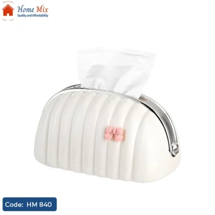 علبة مناديل شنطة أكريليك فخم – قطعة ديكور للمكتب والصالون