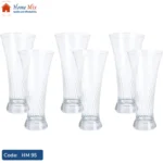 طقم شوب مضلع باشاباتشي تركي – 6 قطع (سعة 340 مل)