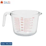 لبانة زجاج مدرّجة بايركس مقاومة للحرارة – سعة 1000 مللي