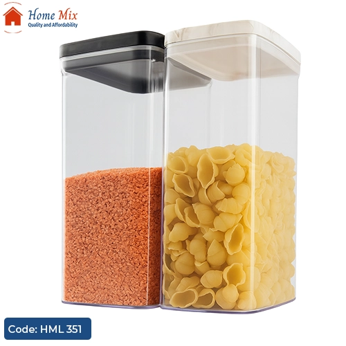 HML 351 علبة حفظ بقوليات وأطعمة بغطاء رخامي فاخر – 1800 مللي - الصورة 1
