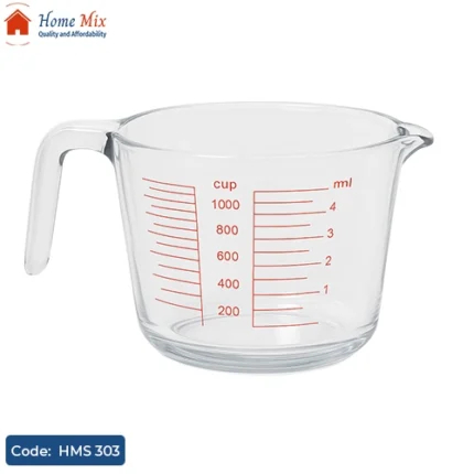 لبانة زجاج مدرّجة بايركس مقاومة للحرارة – سعة 500 مللي