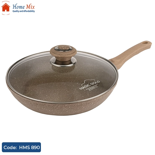 HMS 890 قلاية جرانيت بغطاء بايركس – مقاس 24 سم - الصورة 1