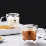 ⁦كوب دبل جلاس باندا حراري – زجاج بيركس مزدوج مقاوم للحرارة⁩ - الصورة ⁦2⁩