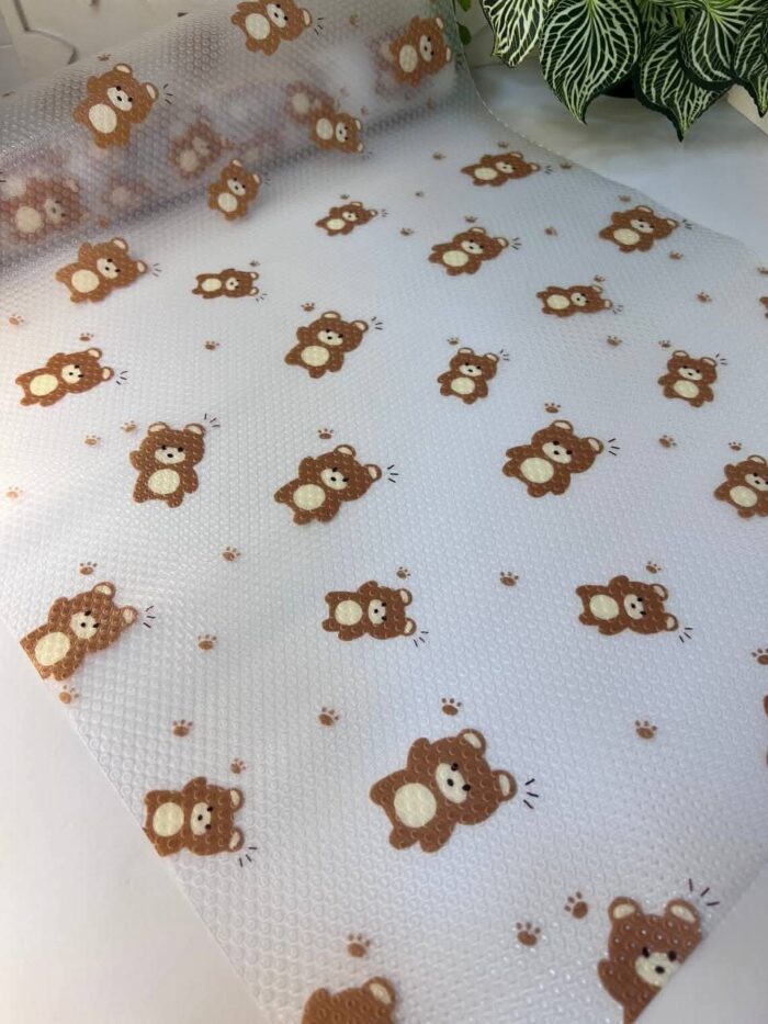 ⁦رول درج سيليكون بطبعة دب – مقاوم للماء والزيوت بطول 5 متر⁩ - الصورة ⁦2⁩