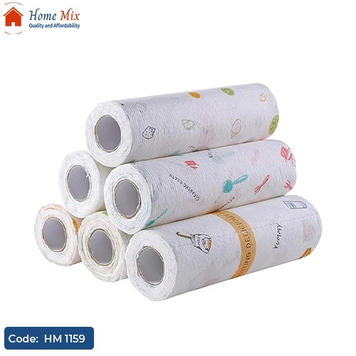 HM 1159 رول مناديل تنشيف برسومات فائق الامتصاص – رول 50 منديل - الصورة 1