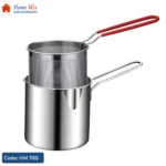 دورق تحمير استانلس بالمصفاة – يد عازلة للحرارة سعة 1400 مل