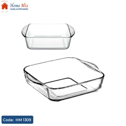 طقم طاجن زجاج حراري 3 قطع مقاوم للحرارة والصدمات – سعة (2.2 لتر / 1.6 لتر / 1 لتر)
