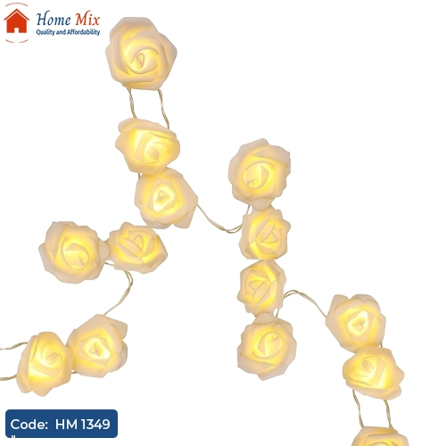 HM 1349 فرع ورد مضيء – ديكور إنارة دافئة للمناسبات - الصورة 1