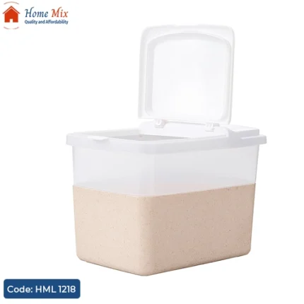 علبة تخزين أرز محكمة الغلق – سعة 10 كيلو مزودة بكوب تعبئة