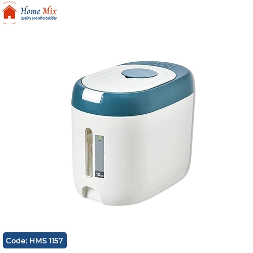 HMS 1157 علبة تخزين تاتش سعة 5 كيلو للرز والبقوليات مع كوب معياري - الصورة 1