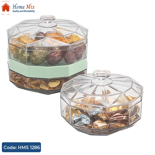 HMS 1286 علبة كاندي فامي شفافة – بلاستيك مقوّى ضد الكسر (دور واحد) - الصورة 1